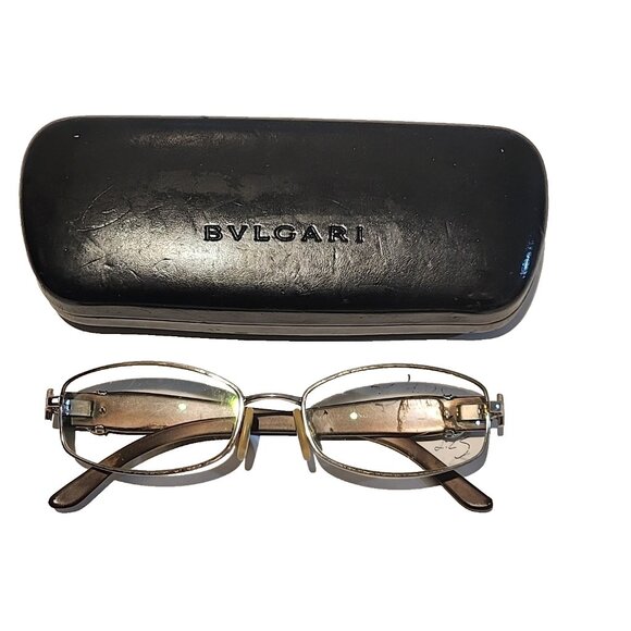 vintage BVLGARI 50 17 135 Eyeglasses Frames full rim glases eyeglasses hard case main image 5